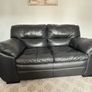 DFS black Leather suite Image 6