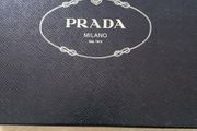 Prada black patent leather peep toes