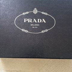 Prada black patent leather peep toes