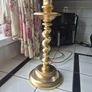Lamp Vintage Gold metal tall slim table lamp Image 5