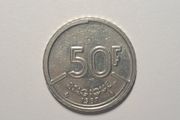 Belgium 50 francs coin