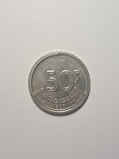 Belgium 50 francs coin