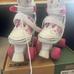 Roces Quaddy 3.0 Adjustable Girl Rollerskates - Size 12J-1 (30-33)