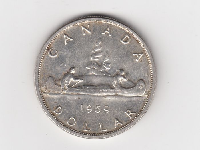 CANADA 1959 Dollar, 80% silver coin (No. G43)