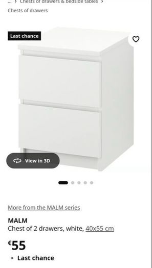 IKEA Malm Bedside Locker (Brand New)