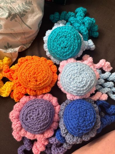 Handmade jellyfish plushie