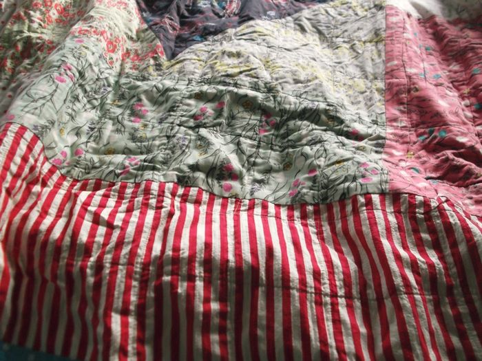 vintage scrap quilt, antique quilt, Rag quilt