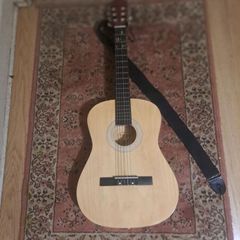 burswood Acoustic  guitar as seen on pictures pin to hold staples at back of guitar damage needs replacing