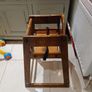 wooden high chair with harness Image 2
