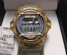 Casio Women's Watch Baby-G World Timer Transparent White Resin Strap BG169R-7E