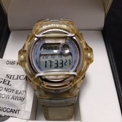 Casio Women's Watch Baby-G World Timer Transparent White Resin Strap BG169R-7E