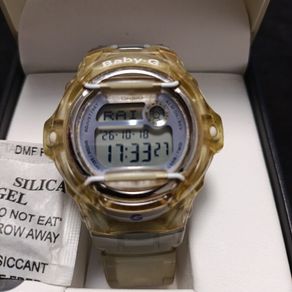Casio Women's Watch Baby-G World Timer Transparent White Resin Strap BG169R-7E