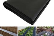 NEW SALE | Black Plastic Sheeting Heavy Duty - Polythene Sheet for Garden, 500G Gauge Thick, Strong Waterproof Gardens Cover Sheets | 2M x 1M