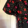brand new new look black satin midi dress with rose detail Image 3