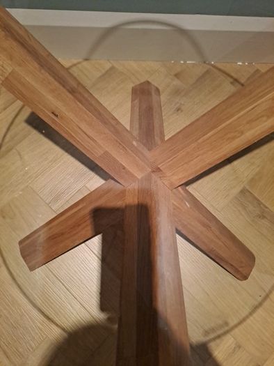 Glass coffee table small