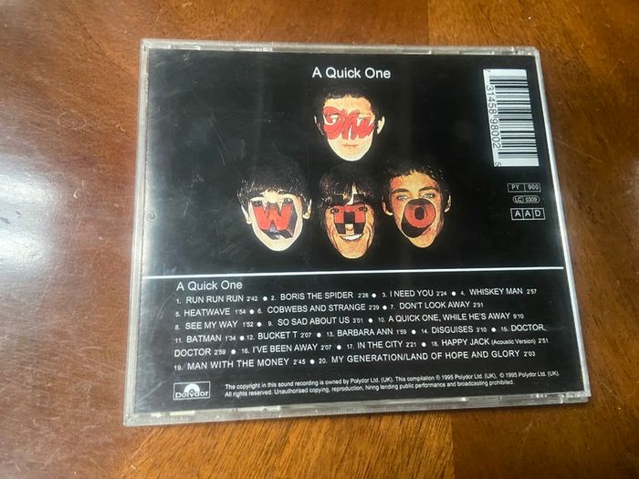 The Who A Quick One CD