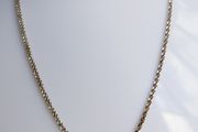 Vintage Italy  925 Sterling Silver 1.9mm Tinsel Chain Necklace Length 20" - 2,9g