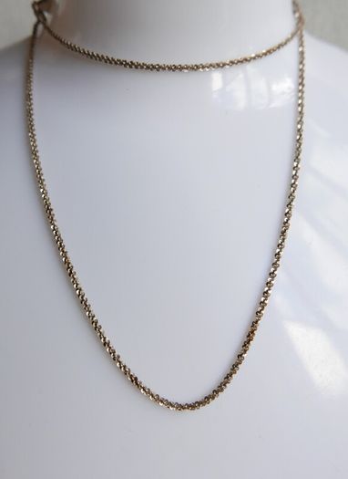 Vintage Italy  925 Sterling Silver 1.9mm Tinsel Chain Necklace Length 20" - 2,9g
