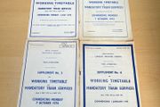 British Railways London Midland\Western Working Timetables Supplement 73-74 x 4