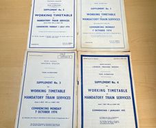 British Railways London Midland\Western Working Timetables Supplement 73-74 x 4