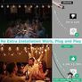 MASSIVE SALE Lights Outdoor, 15M/49FT Romote Control Outdoor String lights Mains Powered with 25LED Shatterproof Bulbs, 8 Modes Waterproof Garden String Image 5