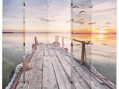 Folding Room Divider 200x170 cm Lake