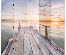 Folding Room Divider 200x170 cm Lake