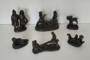 Genesis Bronze Figurines Children X 6