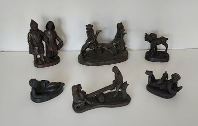 Genesis Bronze Figurines Children X 6