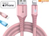 Silicone Fast Charging Cable For iPhone X 11 12 Max 13 Pro Mini Long USB Charger Silicone