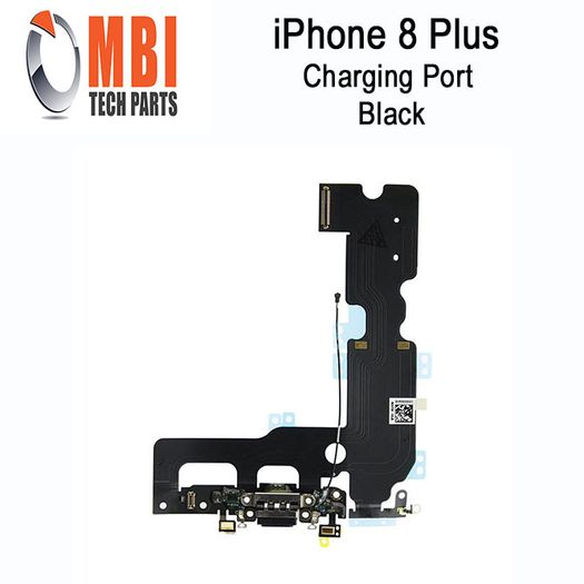 iPhone 8 Plus 5.5 Replacement Charging Port Dock Connector Flex Cable Black