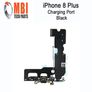 iPhone 8 Plus 5.5 Replacement Charging Port Dock Connector Flex Cable Black Image 3