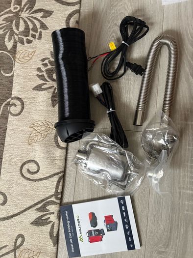 All in one 8KW Diesel Heater 12V/24V/240V, Bluetooth, LCD, Auto Start-Stop, 1.5m Cord, High Altitude Mode for RV Camping Tent