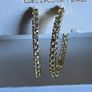 Cubic Zirconia Hoop Earrings Image 2
