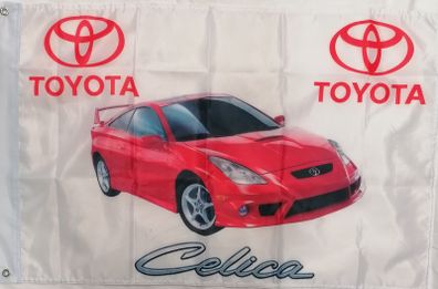 Toyota Celica T23 flag Red 90cm x 60cm.
