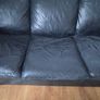 Black Leather Sofa Image 2