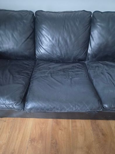 Black Leather Sofa