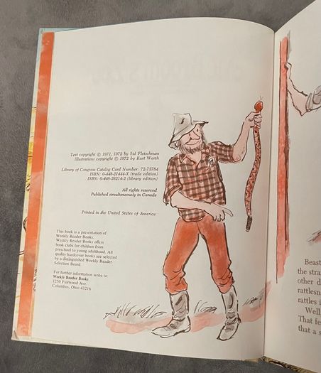 Vintage Book - 1972 McBroom's Zoo - Sid Fleischman - Hardcover