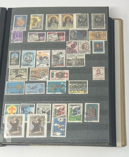 Collection: Cyprus, Greece, Italy and San Marino Stamps both mint an commemorative stamps on 41 pages