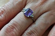 Sterling Silver Ring - Size R - Stamped for Silver (S42)