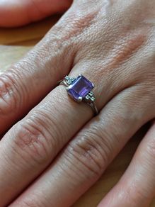 Sterling Silver Ring - Size R - Stamped for Silver (S42)