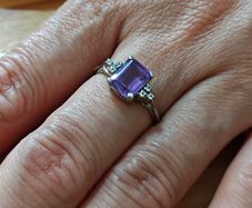 Sterling Silver Ring - Size R - Stamped for Silver (S42)