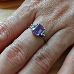 Sterling Silver Ring - Size R - Stamped for Silver (S42)
