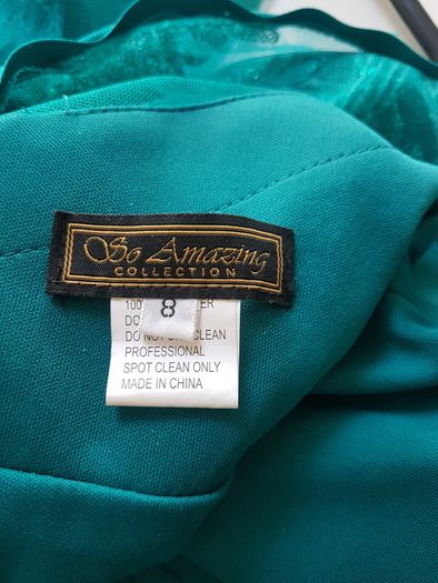 REDUCED - Unique Colour and Style - Never Worn Size 6/8 Aqua Green/Blue/Turquoise Debs/Occasion Dress from So Amazing
