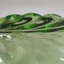 Bagley Green Glass Leaf Shape Serving Plate Image 6