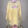 Baby Girls Yellow Long Sleeved Unicorn Tutu Dress Image 4