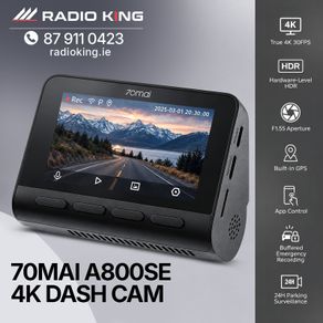 70mai A800SE 4K Front & Rear Dash Cam - Dublin