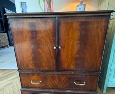 Vintage Drinks Cabinet/ TV Unit, Solid Wod