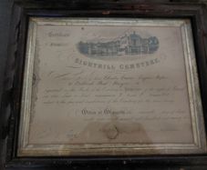 Old Scottish framed document lair from the 1800s.open to offers