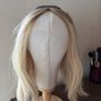 Goldylost Blake 14" Human Hair Silk Topper - Blonde Image 6